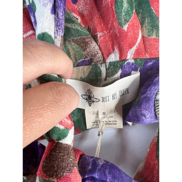 Just Bee Queen Women's Cutout Front Slit Sara Floral Maxi Dress Size: Small NWT - Picture 6 of 8